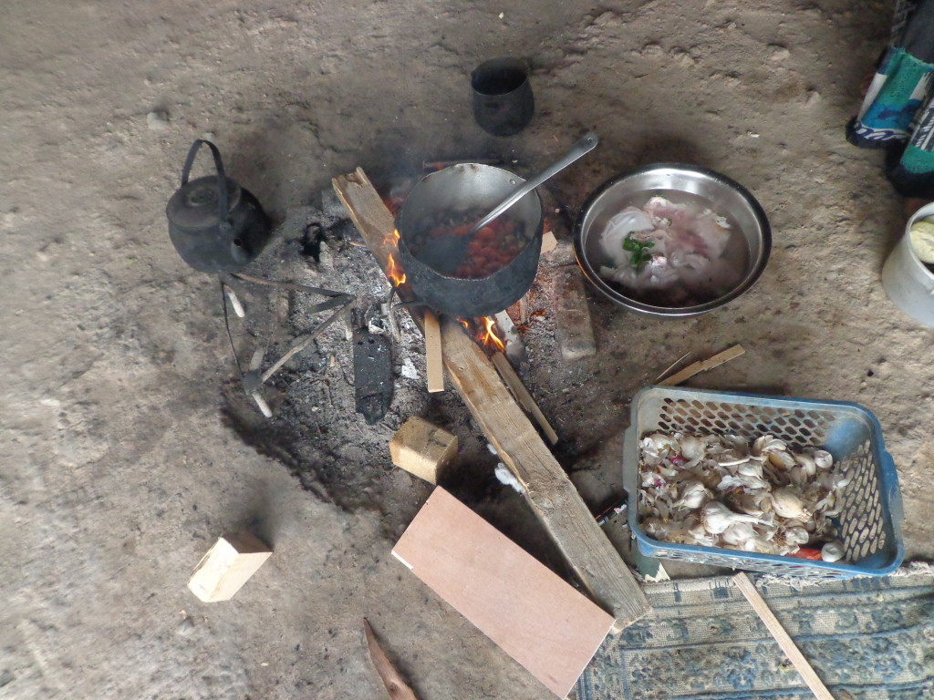 Dinner for the Clan being prepared 